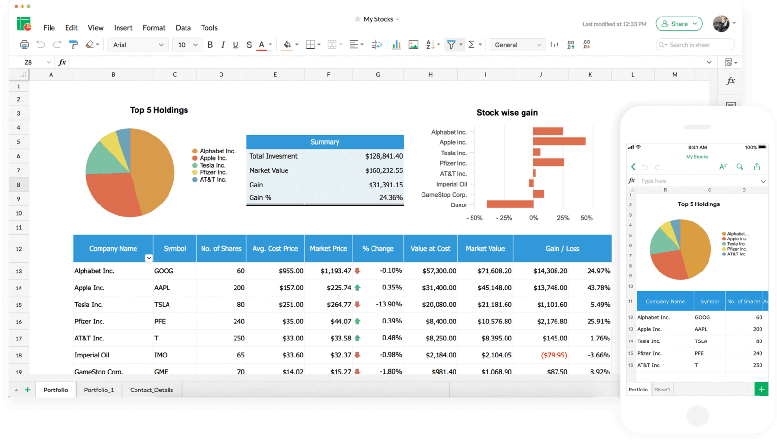 Software de planilhas online  Crie planilhas gratuitamente – Zoho Sheet